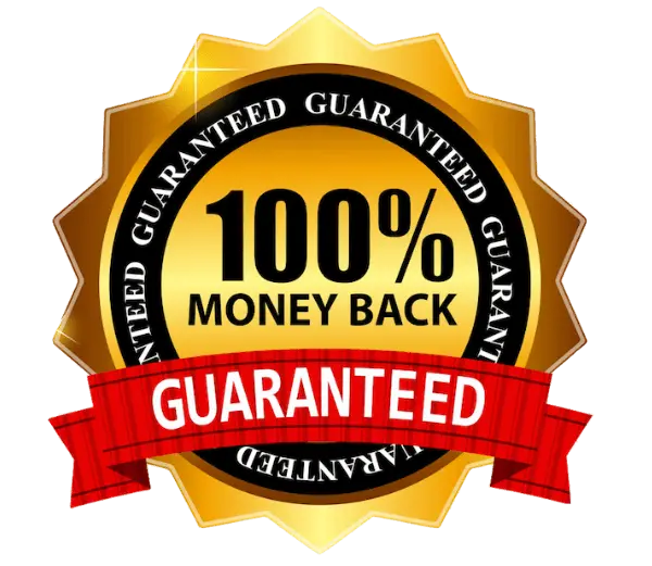 60-Day 100% Money Back Guarantee Badge